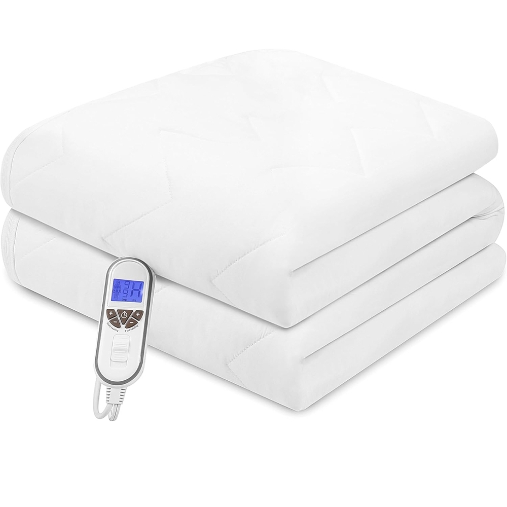 Bwarm Premium Multi-Zone Electric Heated Mattress Pad Twin Size, 39" x 75"